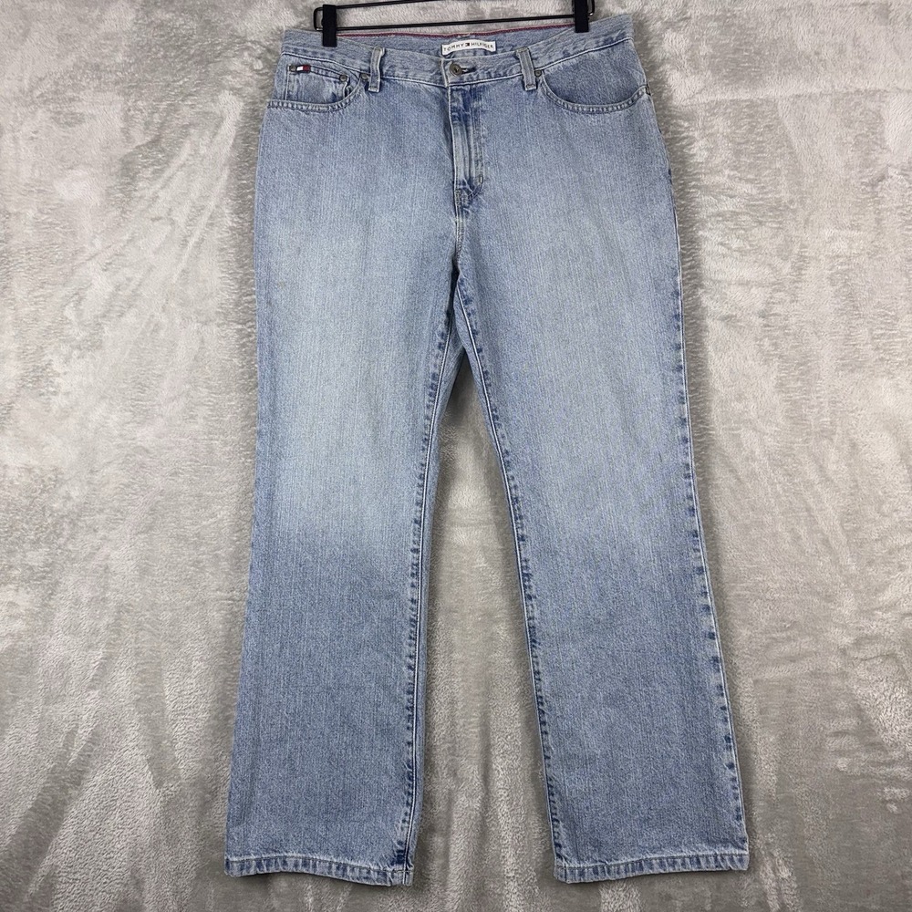 Tommy Hilfiger‎ Jeans Relaxed Straight Leg Women's 34x30 Blue Denim Vintage